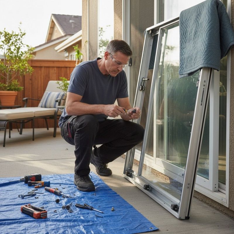 Sliding Door Track Repair in Kansas City, KS